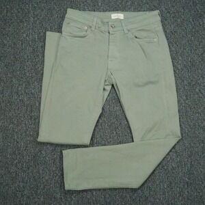 Suitsupply Jeans Mens 28x30 Green 5 Pocket Denim Button‎ Fly Stretch Italy